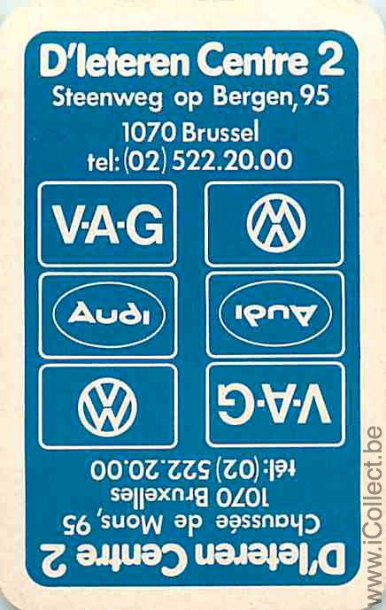 Single Swap Playing Cards Automobile VW Audi (PS02-38D)