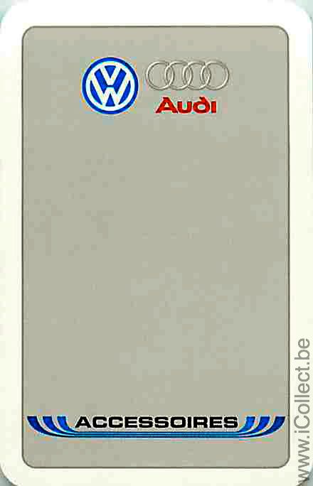 Single Swap Playing Cards Automobile VW Audi (PS02-38F)