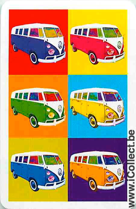 Single Playing Cards Automobile VW Campervan (PS02-20A)