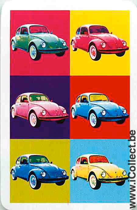 Single Playing Cards Automobile VW Beetle (PS03-37H)
