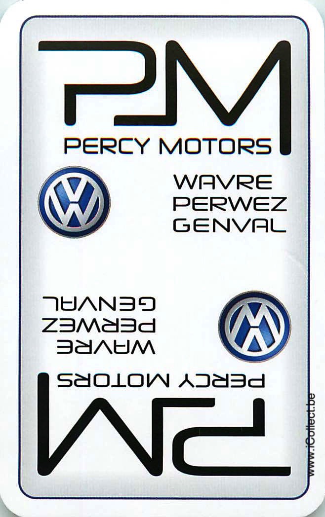 Single Swap Playing Cards Automobile VW Percy Motor (PS01-29A)