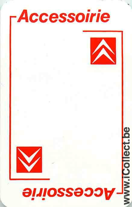 Single Playing Cards Automobile Citroen Accessories (PS11-43I)