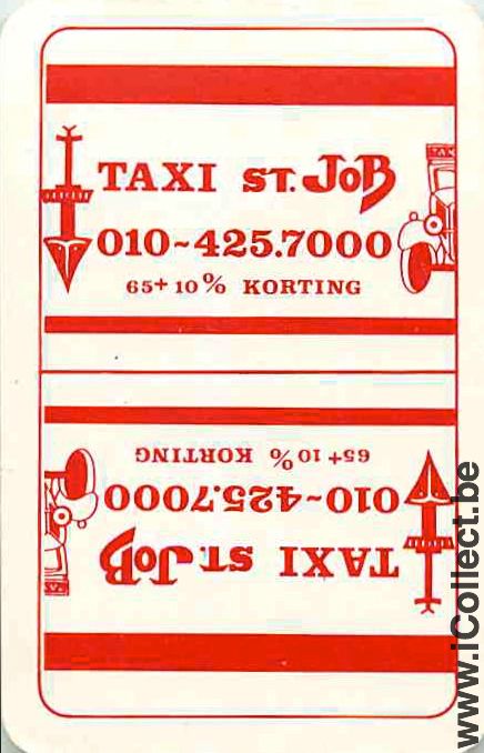 Single Swap Playing Cards Automobile Taxi (PS08-57G)