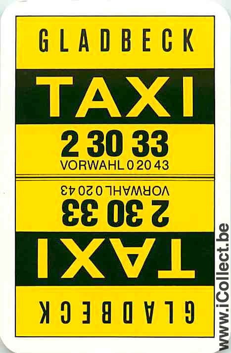 Single Swap Playing Cards Automobile Taxi (PS08-57H) - Click Image to Close