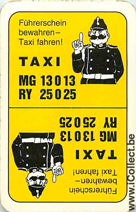 Single Swap Playing Cards Automobile Taxi (PS08-58F)