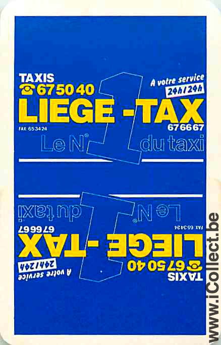 Single Swap Playing Cards Automobile Taxi (PS08-58I) - Click Image to Close