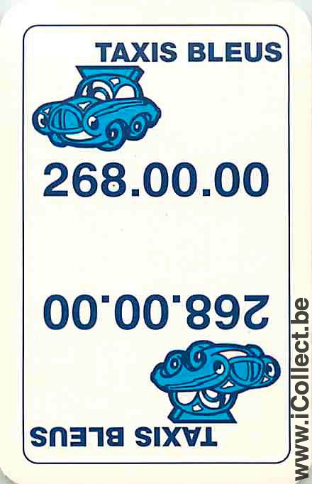 Single Swap Playing Cards Automobile Taxi (PS08-59B)