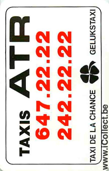 Single Swap Playing Cards Automobile Taxi ATR (PS08-59I)