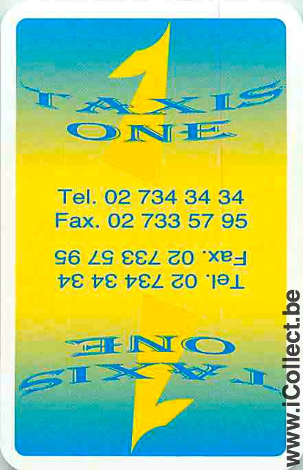 Single Swap Playing Cards Automobile Taxi (PS08-60E)