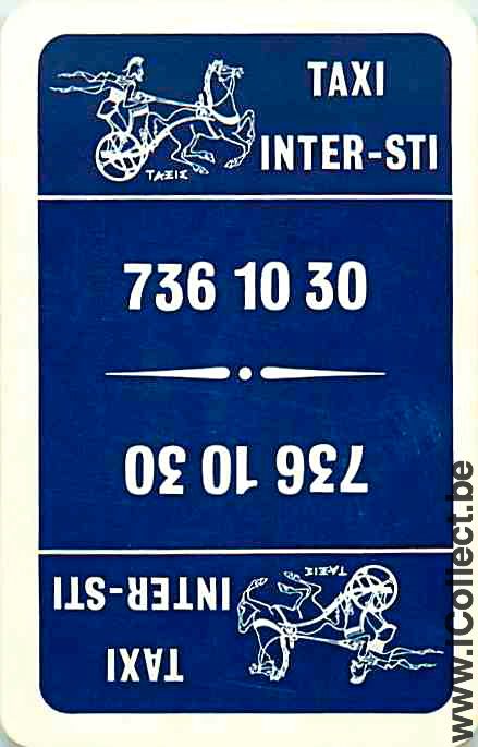 Single Swap Playing Cards Automobile Taxi Inter-Sti (PS11-33A)