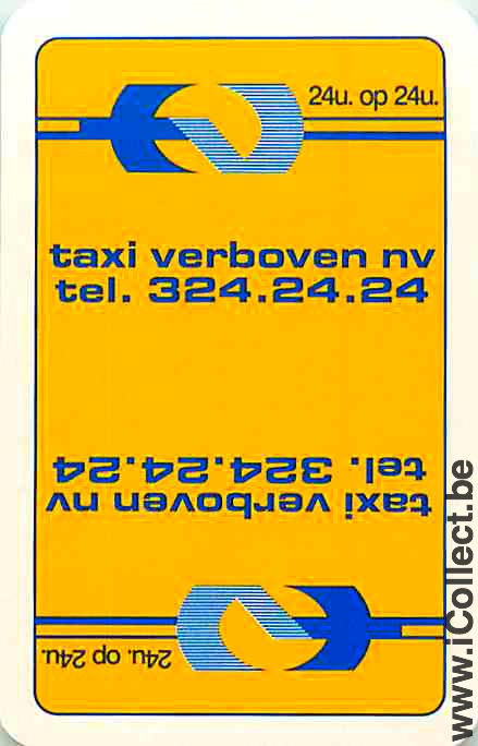 Single Swap Playing Cards Automobile Taxi Verboven (PS09-02I)