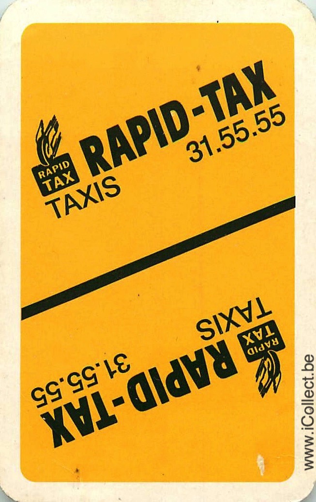 Single Swap Playing Cards Automobile Taxi Rapid (PS22-29D)