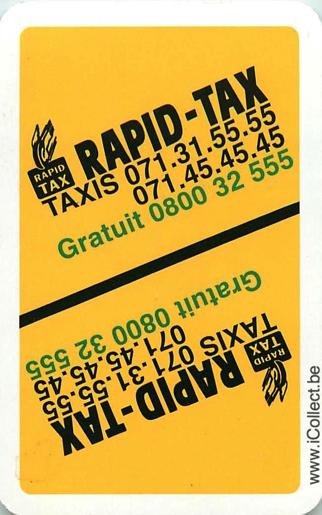 Single Swap Playing Cards Automobile Taxi Rapid (PS22-29E)