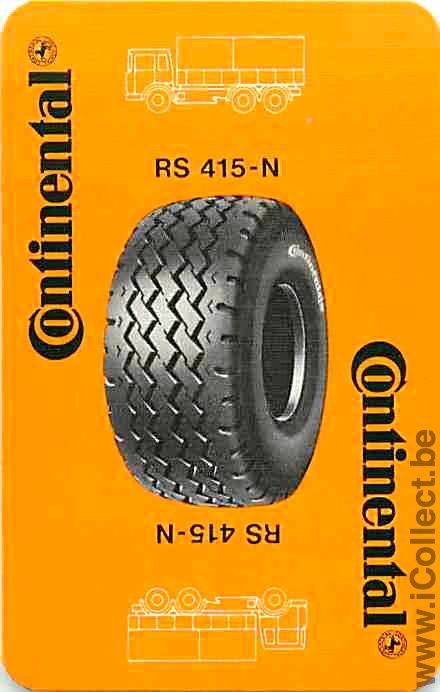 Single Swap Playing Cards Automobile Tire Continental (PS02-48D)