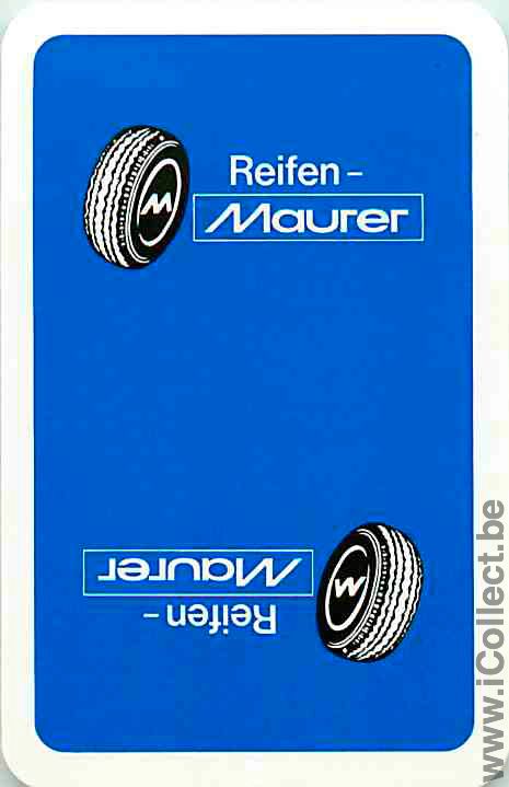 Single Swap Playing Cards Tire Reifen Maurer (PS02-49E)