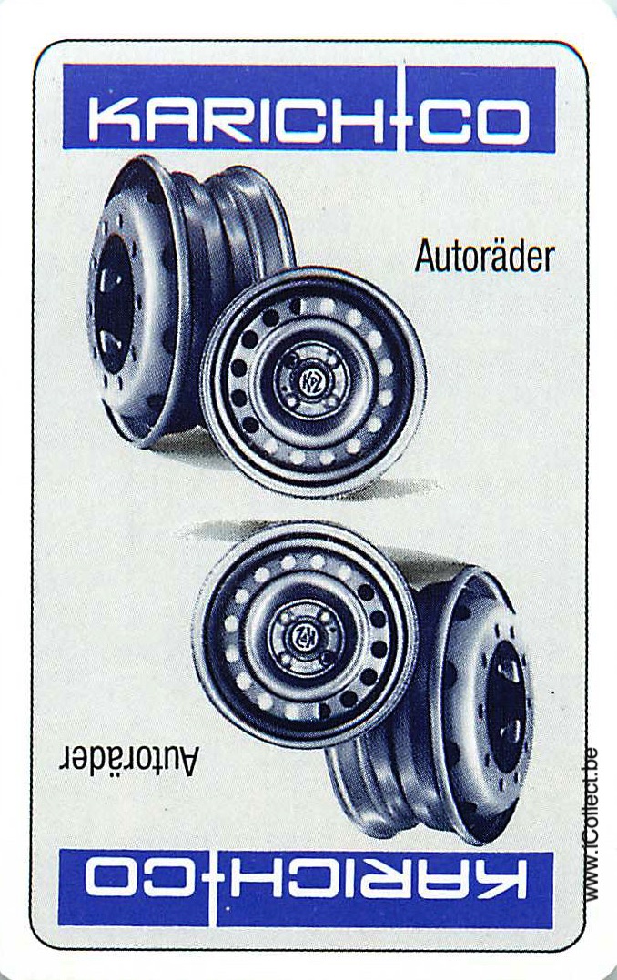 Single Swap Playing Cards Automobile Karich-Co Tires (PS02-21E) - Click Image to Close
