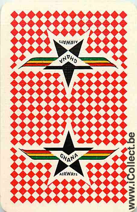 Single Playing Cards Aviation Ghana Airways (PS15-15G)