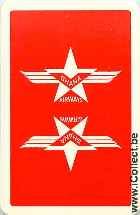 Single Playing Cards Aviation Ghana Airways (PS15-15H)