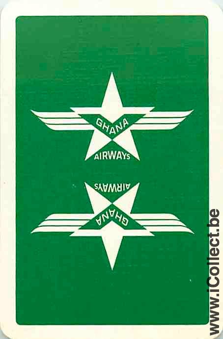 Single Playing Cards Aviation Ghana Airways (PS15-15I)