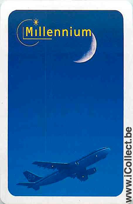 Single Swap Playing Cards Aviation Millenium Airlines (PS11-15B)