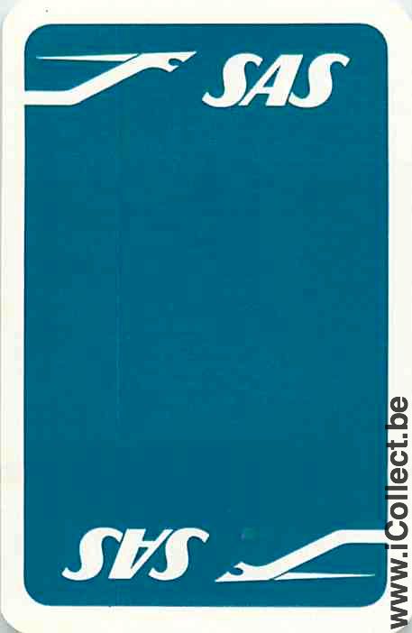 Single Swap Playing Cards Aviation SAS Airlines (PS04-33D) - Click Image to Close