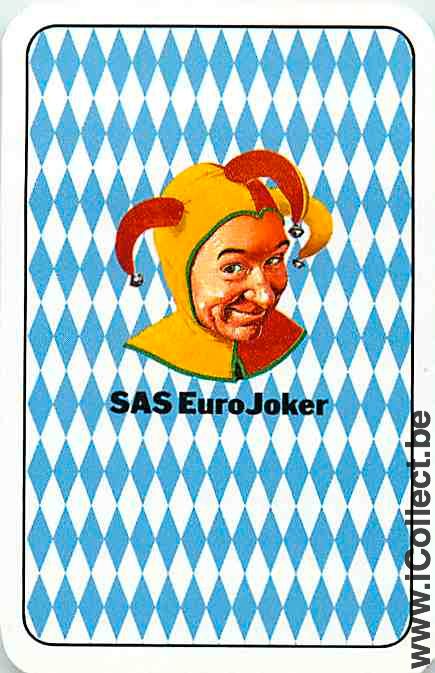 Single Swap Playing Cards SAS Airlines Euro Joker (PS10-31H) - Click Image to Close