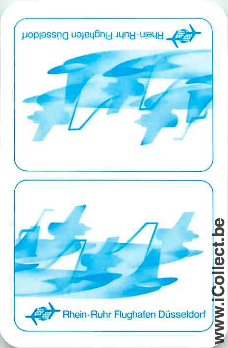 Single Playing Cards Aviation Rhein-Ruhr Dusseldorf (PS15-18G)