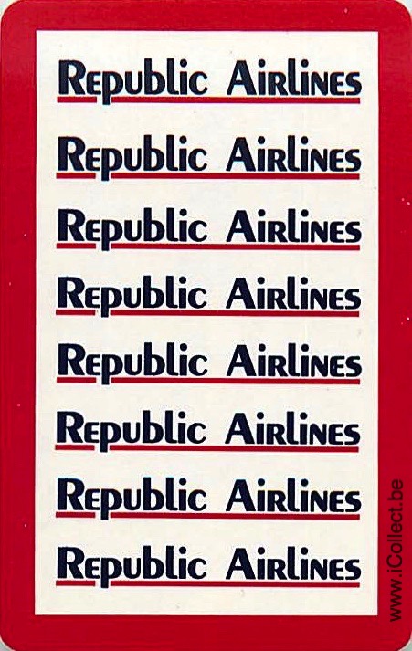 Single Swap Playing Cards Republic Airlines (PS14-51H)