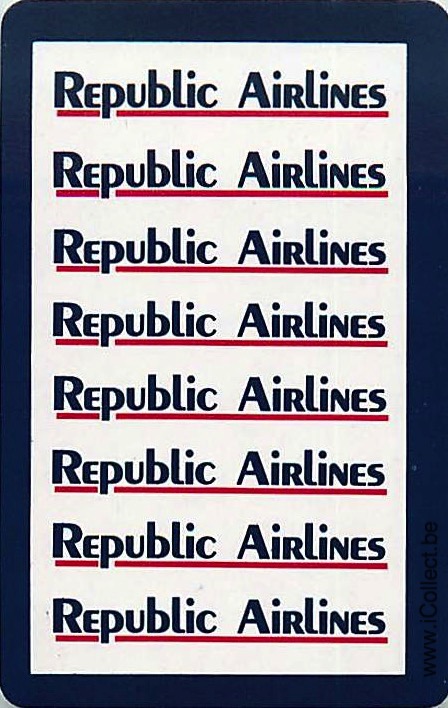Single Swap Playing Cards Republic Airlines (PS14-51I)