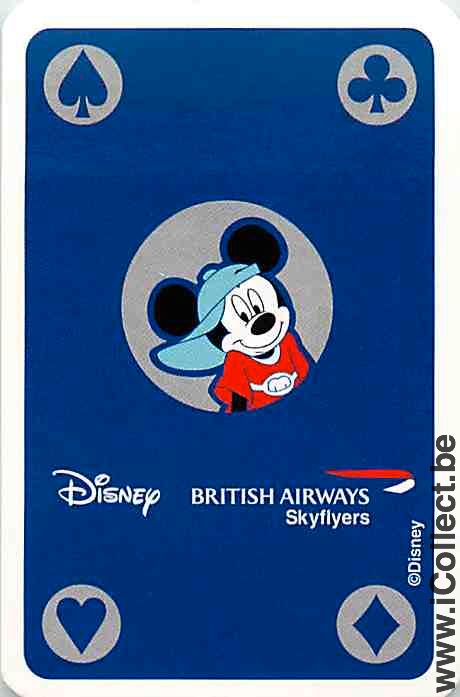 Single Swap Playing Cards British Airways Mickey (PS13-35C)