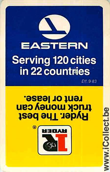 Single Swap Playing Cards Eastern Airlines (PS08-03F)
