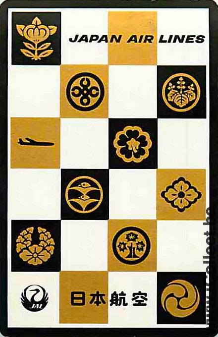Single Swap Playing Cards Aviation Japan Air Lines (PS08-03G) - Click Image to Close