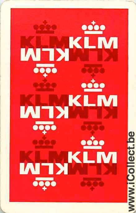 Single Playing Cards Aviation KLM Airlines (PS08-02I)