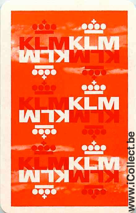 Single Playing Cards Aviation KLM Airlines (PS08-09A)