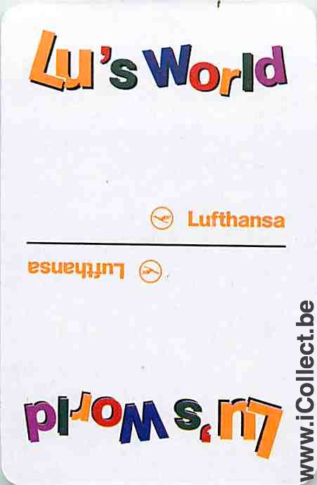 Single Playing Cards Aviation Lufthansa Airlines (PS13-25A)