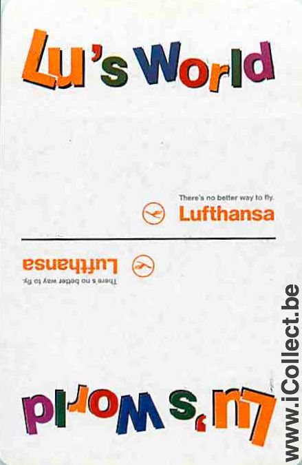 Single Swap Playing Cards Aviation Lufthansa Airlines (PS13-25B)