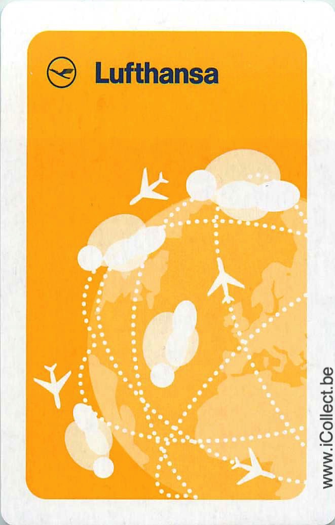 Single Swap Playing Cards Lufthansa Airline (PS05-16H)