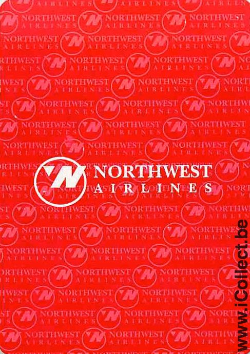 Single Playing Cards Aviation Northwest Airlines (PS13-33E)