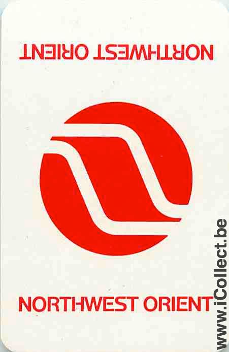 Single Playing Cards Aviation Northwest Airlines (PS13-33G)