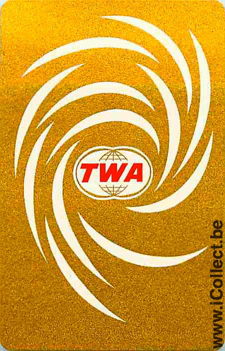 Single Swap Playing Cards Aviation TWA Airline (PS06-25F) - Click Image to Close