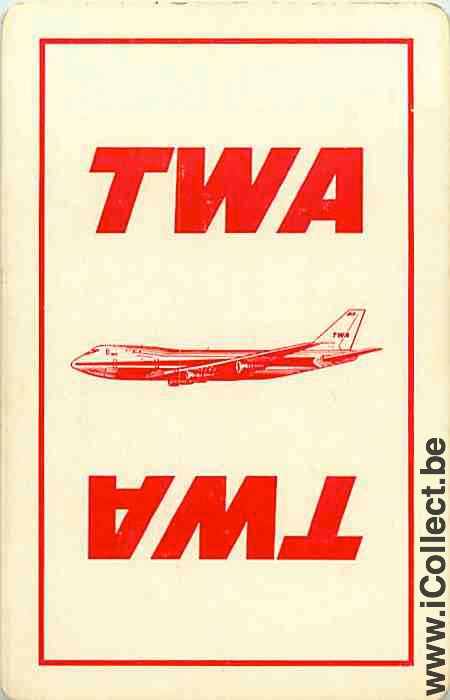 Single Swap Playing Cards Aviation TWA Airlines (PS01-34D)