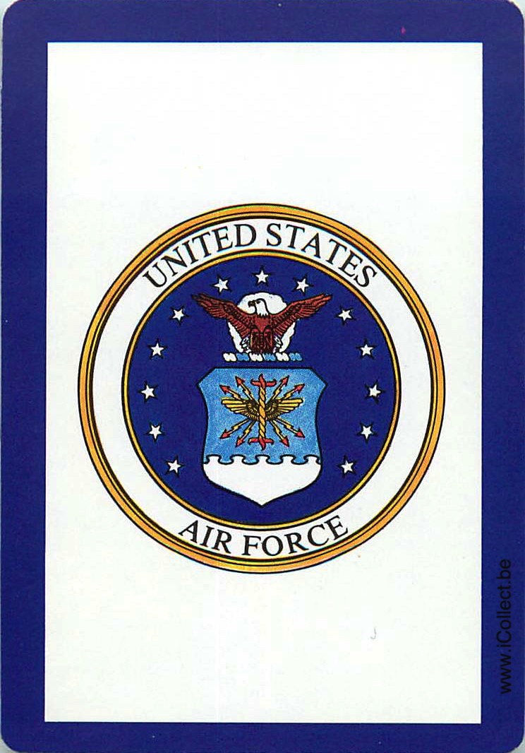 Single Swap Playing Cards Aviation Air Force (PS09-05F) - Click Image to Close