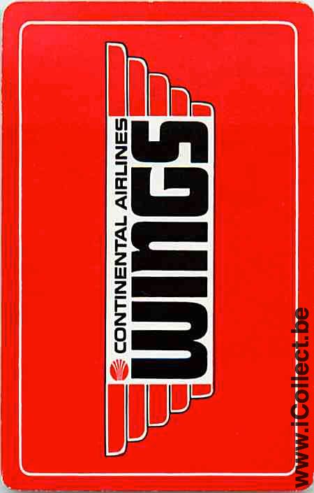 Single Playing Cards Aviation Continental Airlines (PS15-16D)