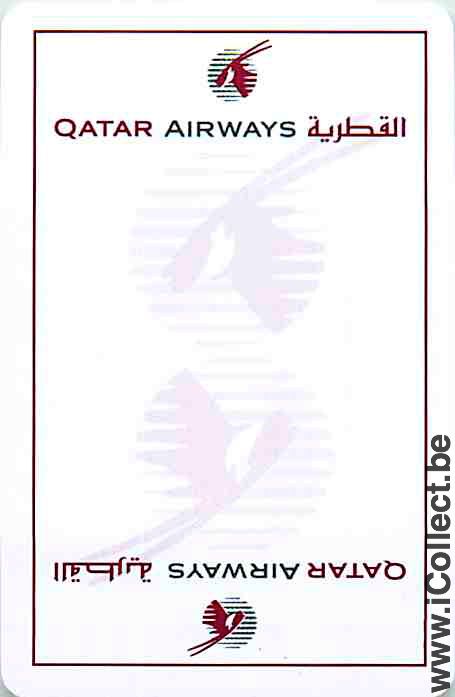 Single Playing Cards Aviation Qatar Airways (PS08-05H)