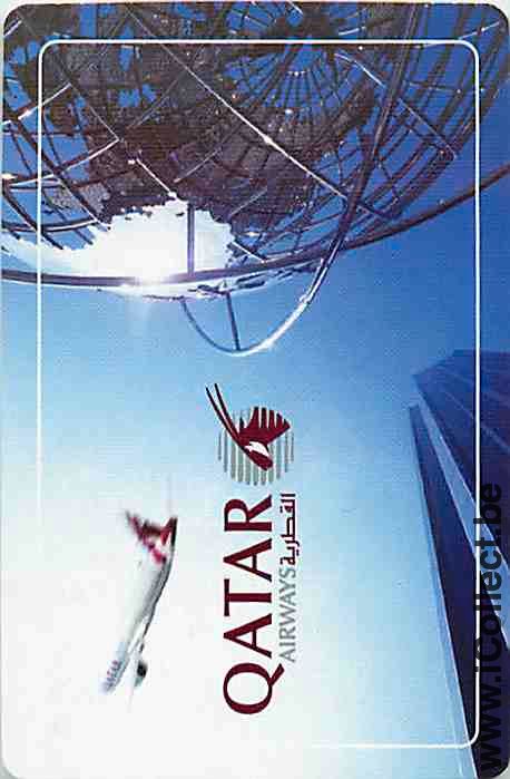 Single Playing Cards Aviation Quatar Airways (PS15-16E)