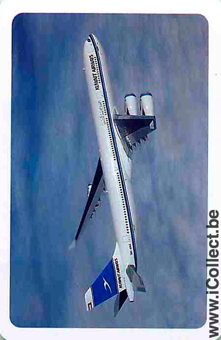 Single Playing Cards Aviation Kuwait Airways (PS08-05I)