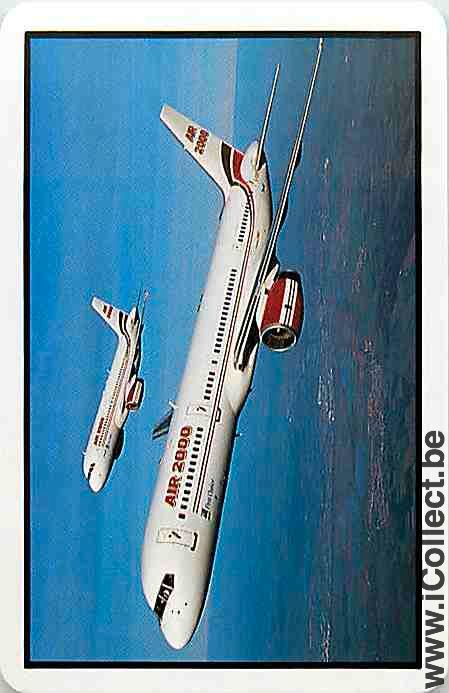 Single Playing Cards Aviation Air2000 (PS07-04E)