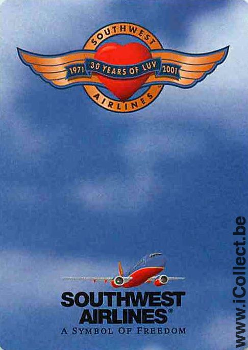 Single Swap Playing Cards Southwest Airlines (PS11-27D)