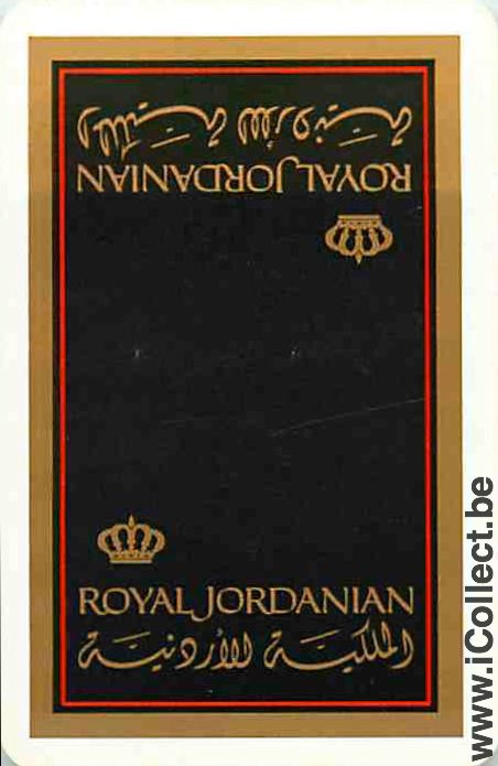 Single Swap Playing Cards Royal Jordanian (PS13-18G)