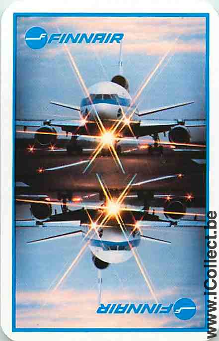 Single Swap Playing Cards Aviation Finnair (PS08-48E)